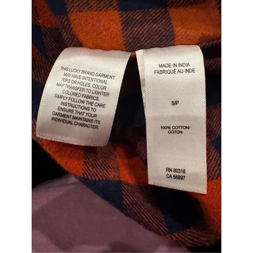 Lucky Brand classic fit flannel (S)